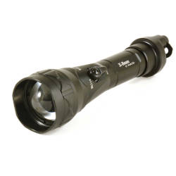 LED rechargeable torch wolf eyes x-beam red