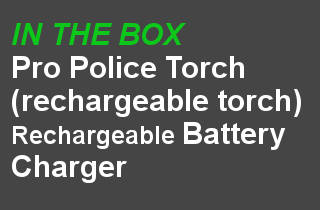 Pro Police LED torch flashlight