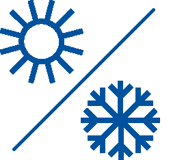 Operation in extreme temperatures -25 to +50°C