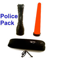 Pro Police Ultra Pack inc torch, Duty Holster, pen clip and traffic wand