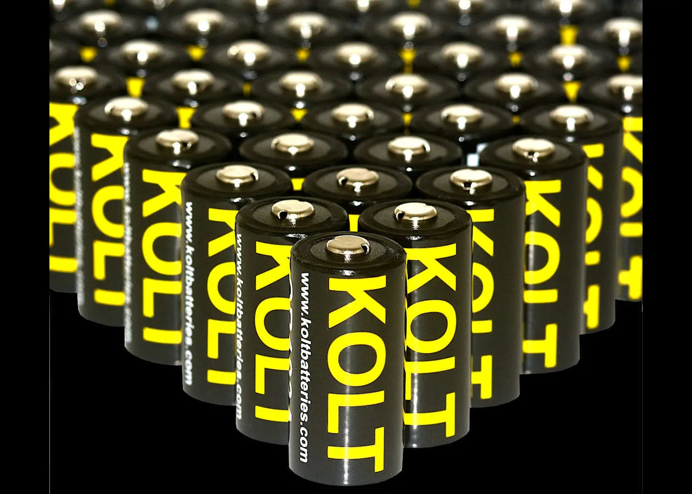 Kolt CR123A batteries in a bulk pack