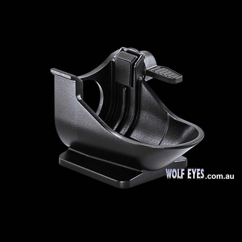 Rear perspective of Pulsar Telos LRF Tripod Adapter - Mount with contoured support. Compatible with multiple Telos LRF models for secure use.