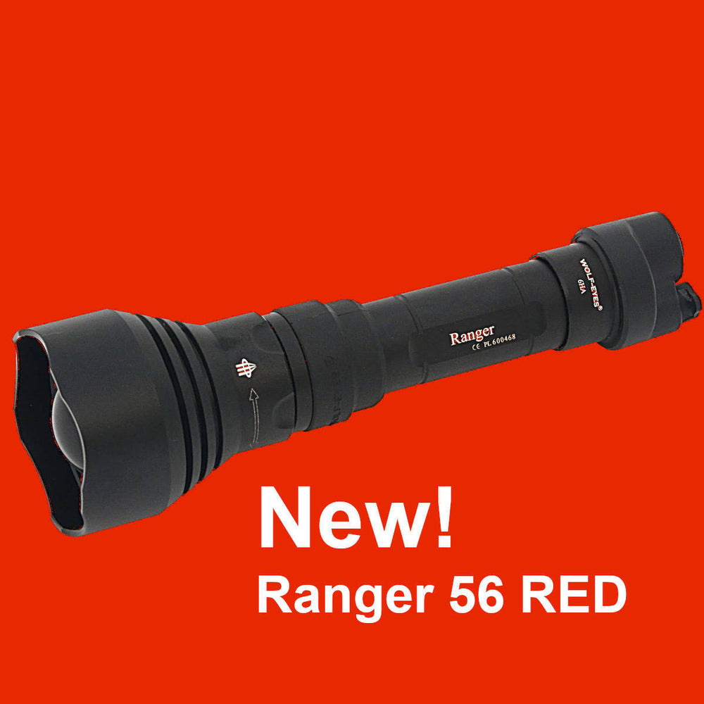 Tactical strong beam colour RED output torch