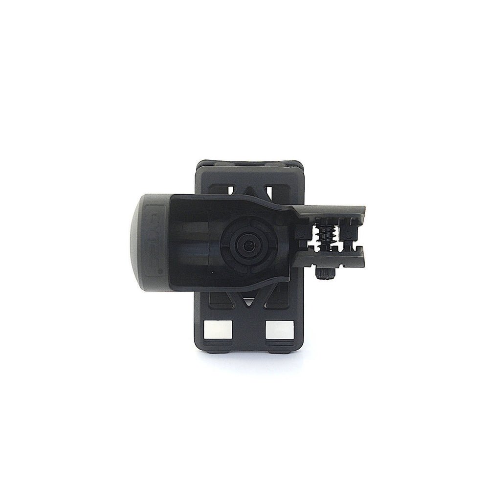Top view of Tactical Polymer Holster - Sn1per Series Fit showing internal grip and rotation mechanism for secure torch hold.
