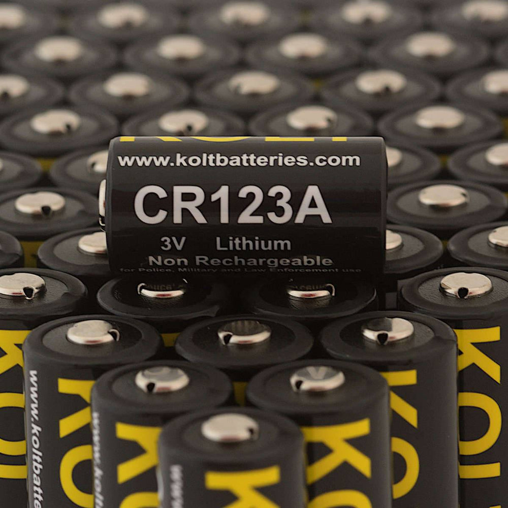 CR123A batteries by KOLT single to bulk batteries High Capacity