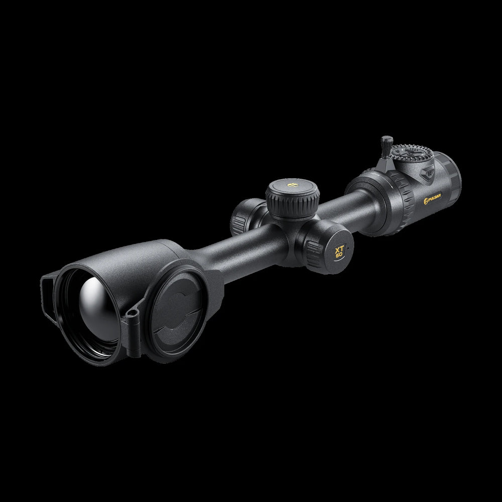 Pulsar Thermion3 XT60 LRF thermal scope showing laser range finder and controls. wolfeyes.com.au Australia
