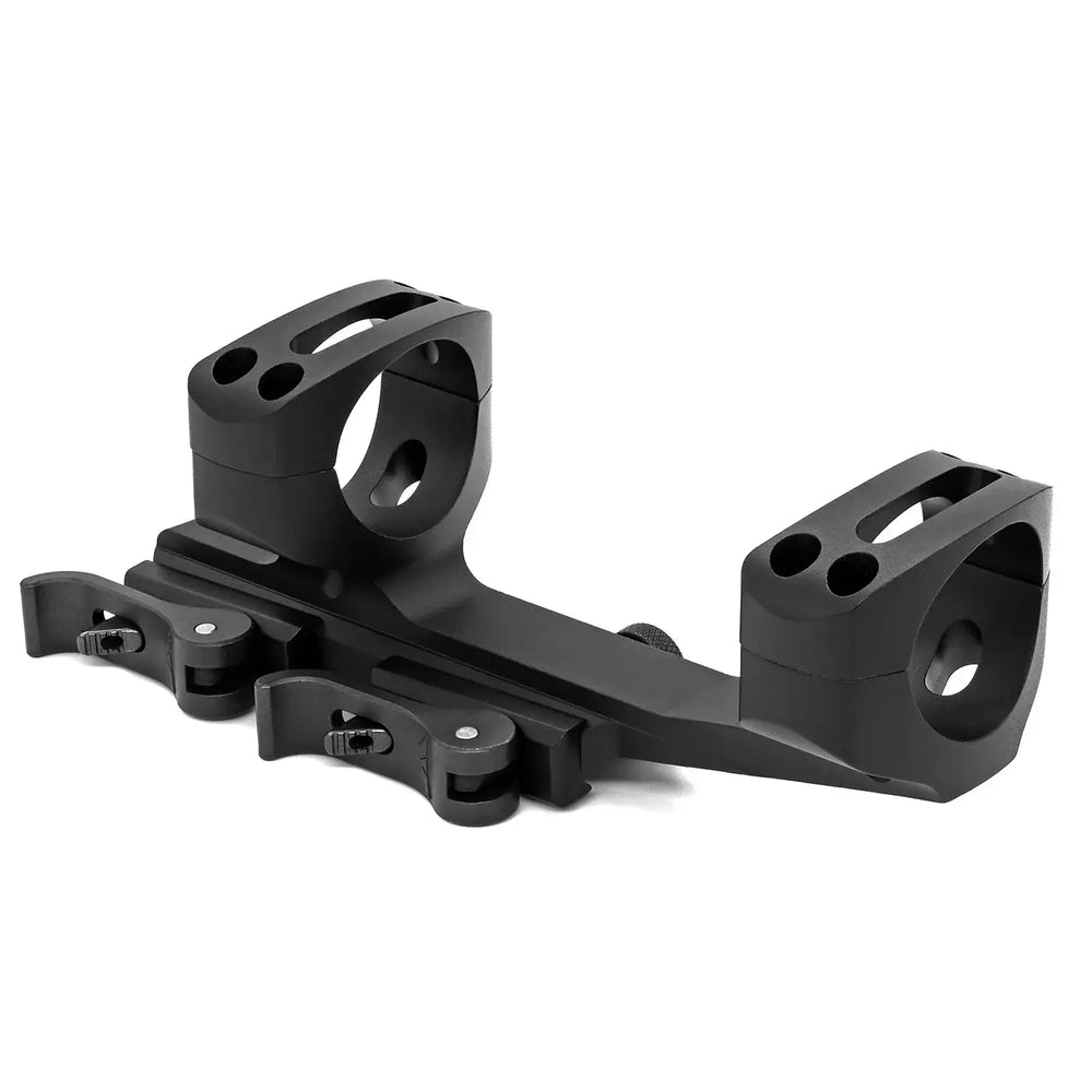 Warne QD XSKEL 30mm mount with quick-detach levers, lightweight 6061 T6 aluminum, fits Picatinny rails for thermal optic accessories.