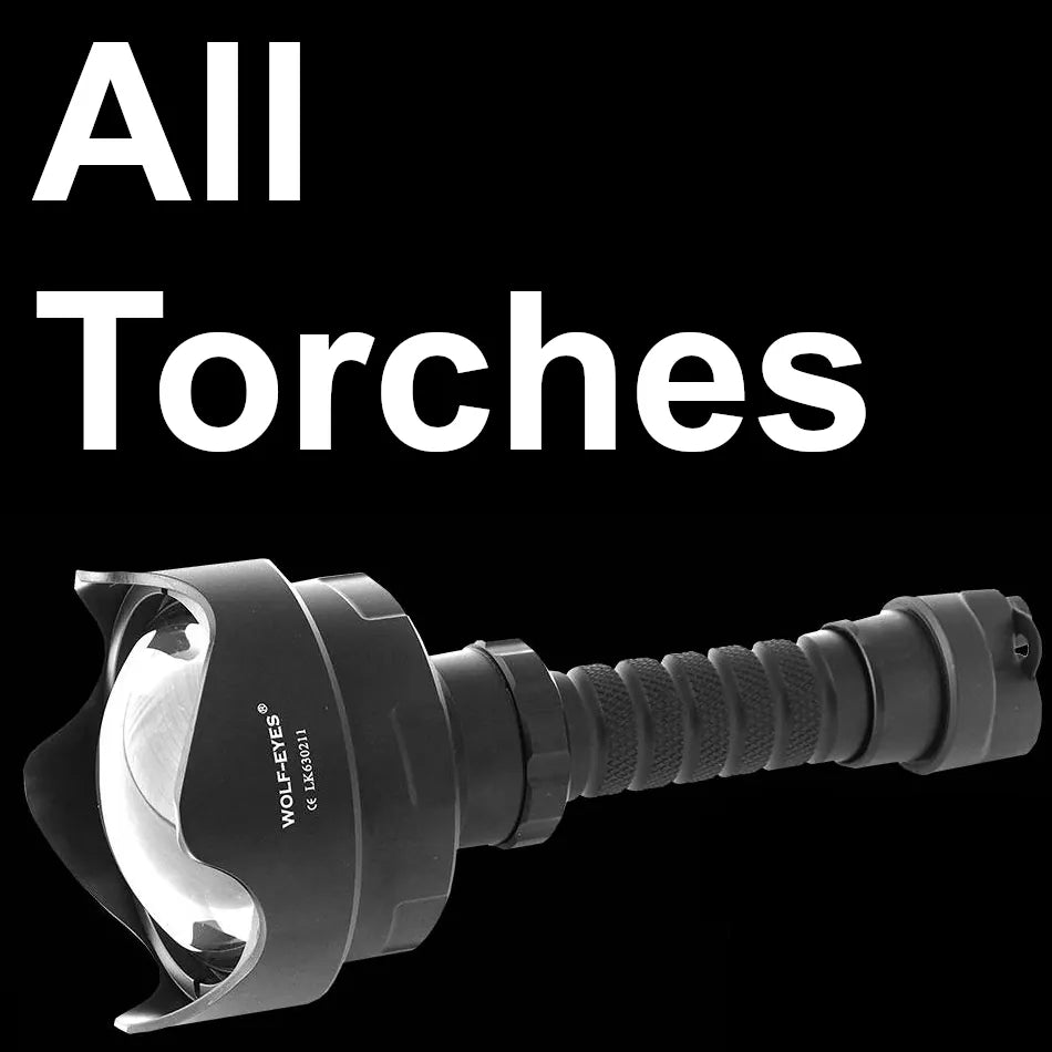 Wolf Eyes LED Torches hunting wildlife photography police general flashlights