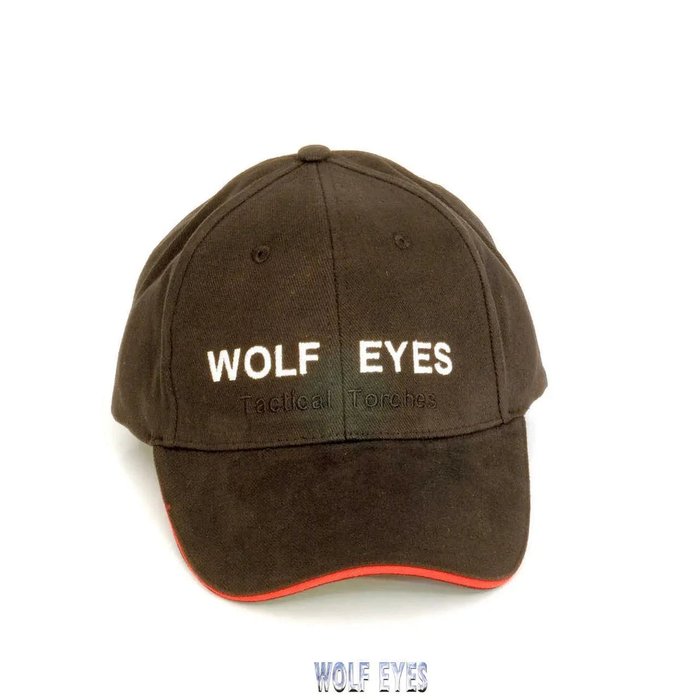 Black baseball cap by Wolf Eyes. fits all sizes