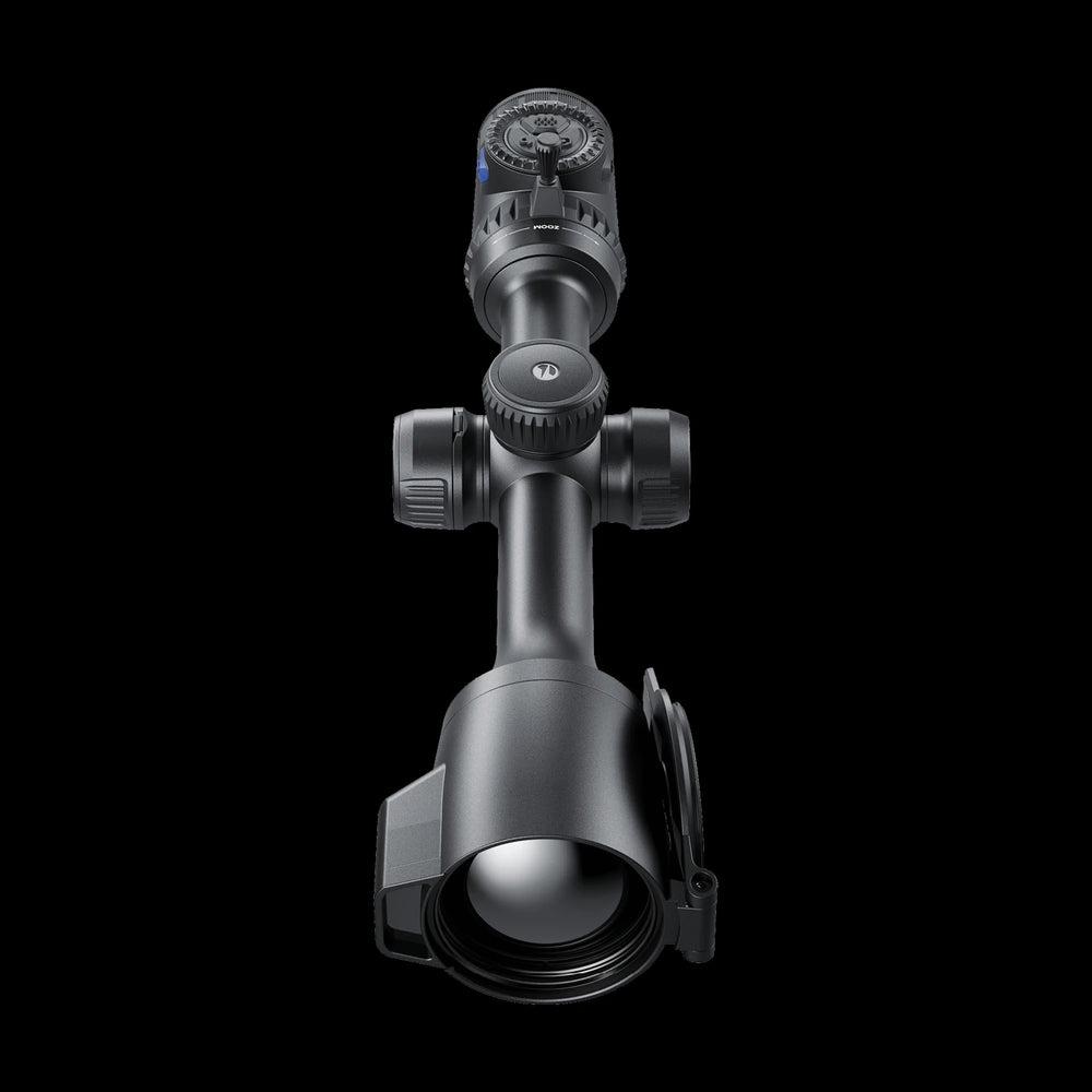 Pulsar Thermion3 XR60 LRF thermal scope Australia showing buttons and controls including zoom joystick and laser range finder