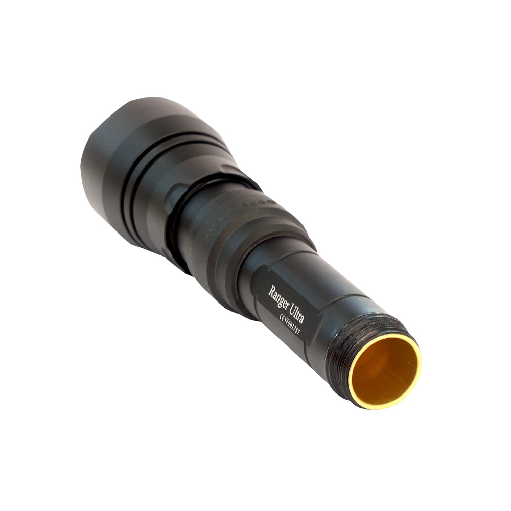 Wolf Eyes Ranger 45 torch showing thermal transfer tube made with copper lining