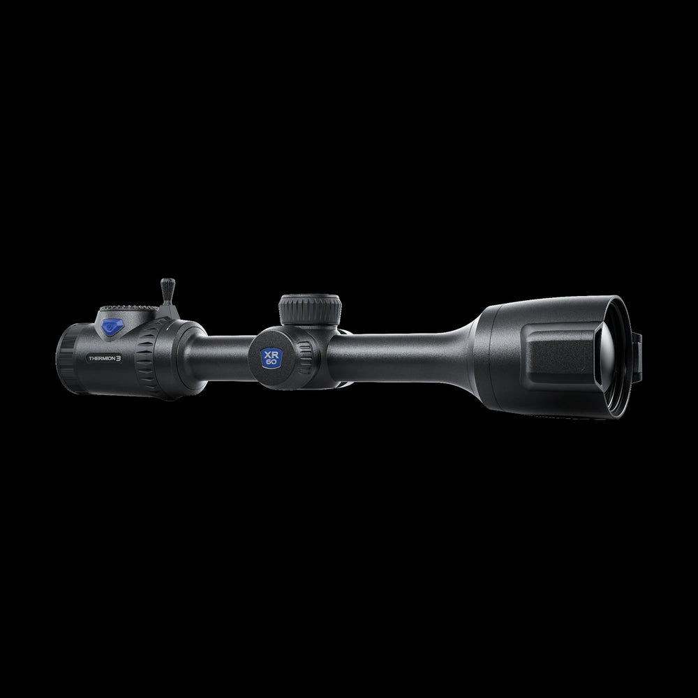 Pulsar Thermion3 XR60 LRF thermal scope Australia showing buttons and controls including zoom joystick 30mm tube