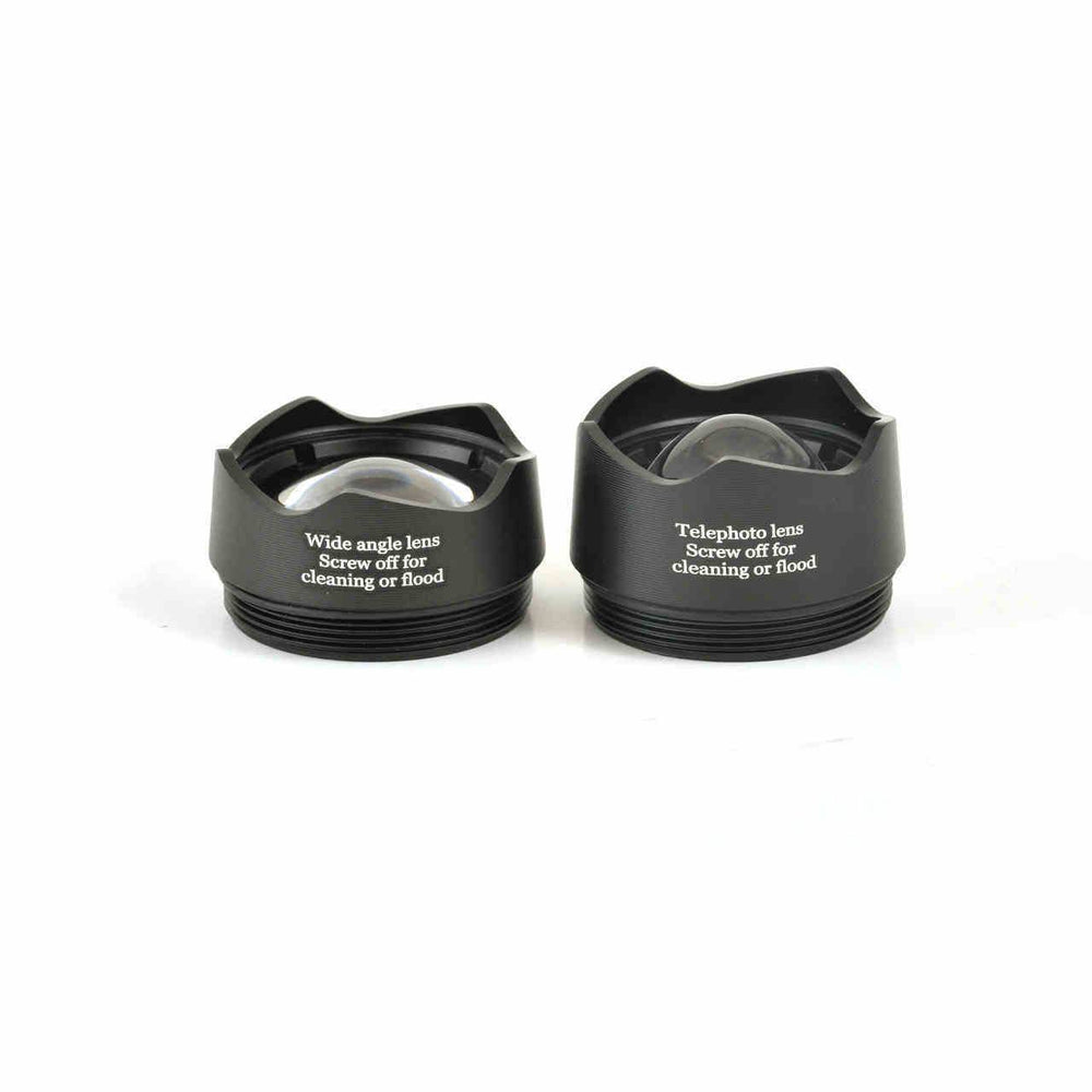 two lenses included with dingo21 rechargeable headlamp for different distances