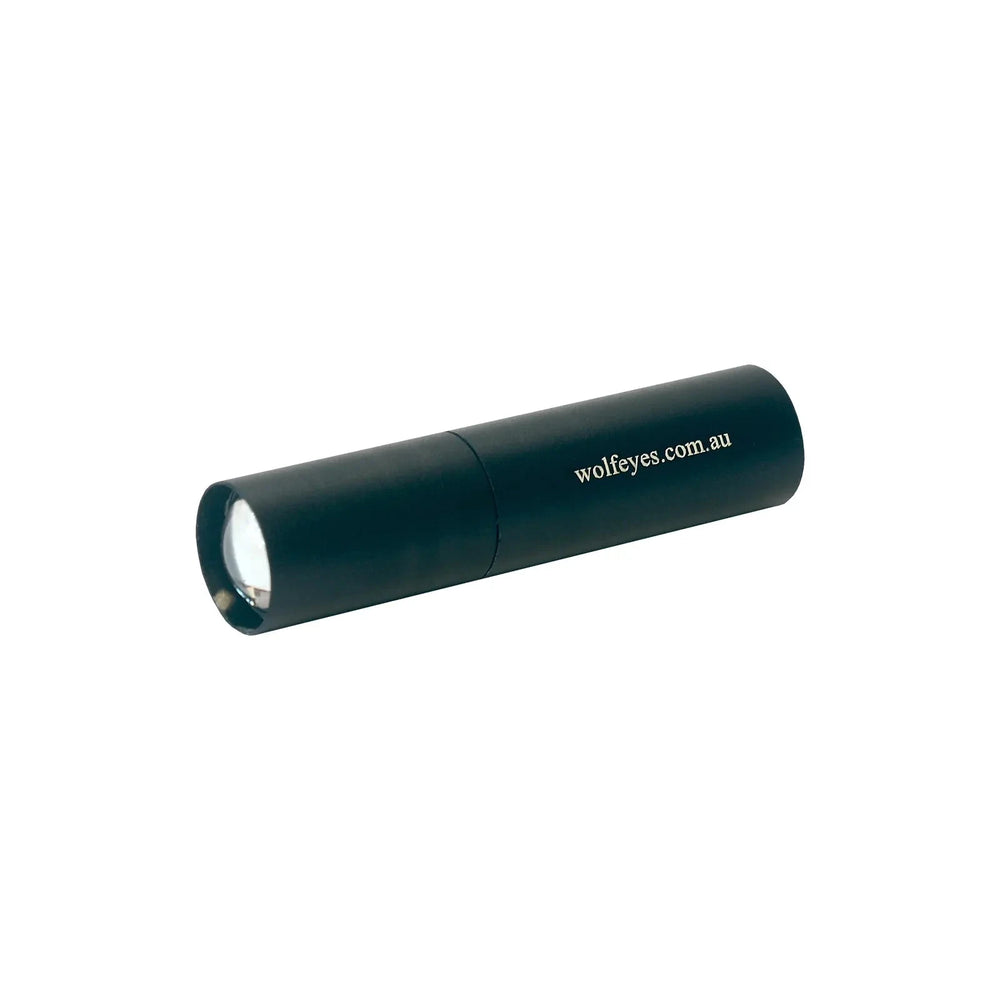 USB Keylight - Portable USB Light with black metal body and compact design, ideal for handheld torch use in hardware and tool kits.